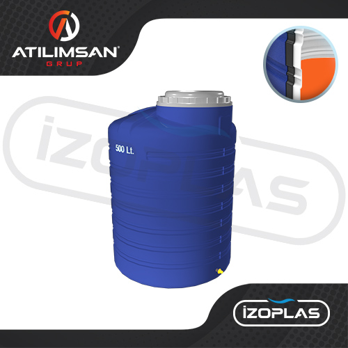 500 Litre Polietilen Dikey 3 Katmanlı Su Deposu - Görsel 2