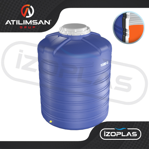 1000 Litre Polietilen Dikey 3 Katmanlı Su Deposu - Görsel 2