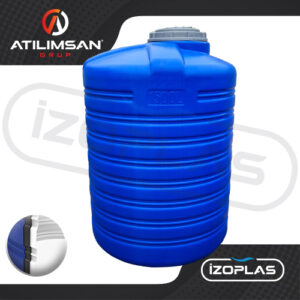 1500 Litre Polietilen Dikey 3 Katmanlı Su Deposu