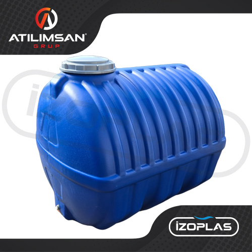 2000 Litre Polietilen Yatay 3 Katmanlı Su Deposu