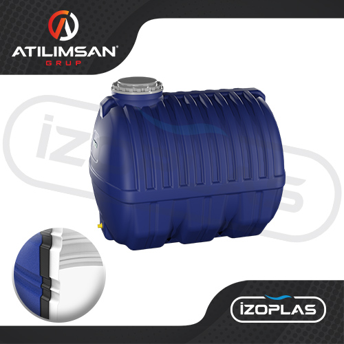 2000 Litre Polietilen Yatay 3 Katmanlı Su Deposu - Görsel 2