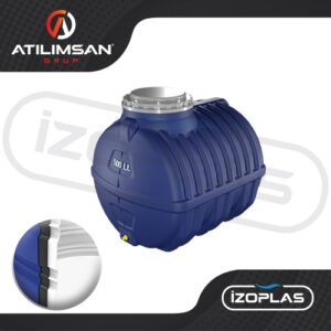 500 Litre Polietilen Yatay 3 Katmanlı Su Deposu