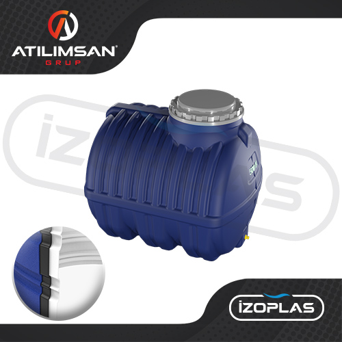 500 Litre Polietilen Yatay 3 Katmanlı Su Deposu - Görsel 2