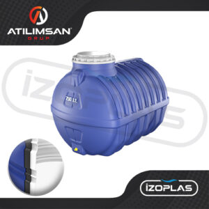 750 Litre Polietilen Yatay 3 Katmanlı Su Deposu