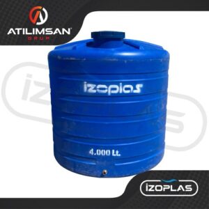 4 Ton Polietilen Dikey Su Deposu